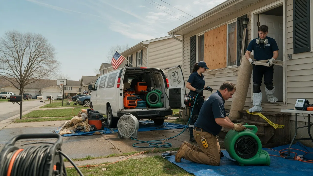 Water Damage Restoration in Bourneville, OH near me